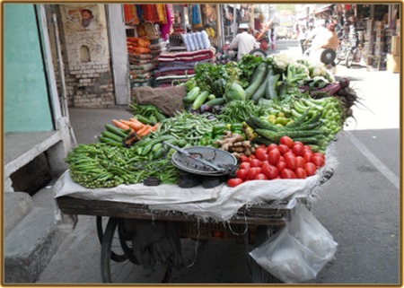 Frisches Gemüse vom indischen Markt